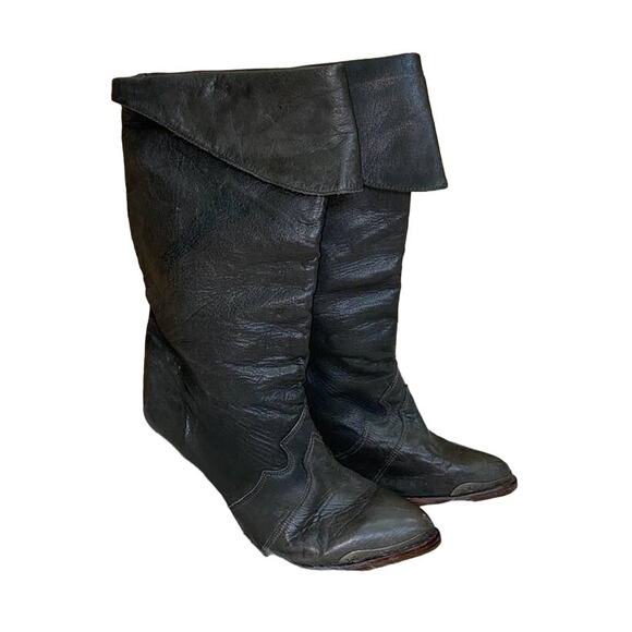 Zodiac USA Vintage Leather Cowboy Boots 8.5 - Picture 2 of 13